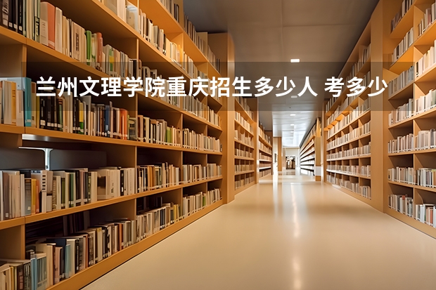 兰州文理学院重庆招生多少人 考多少分可以上