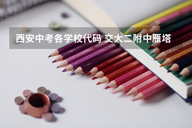 西安中考各学校代码 交大二附中雁塔校区是几类