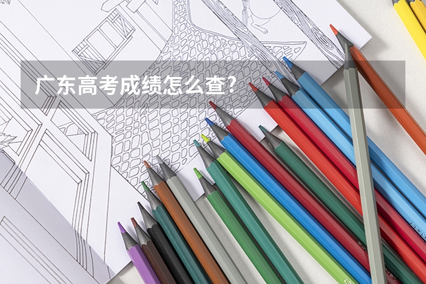 广东高考成绩怎么查?