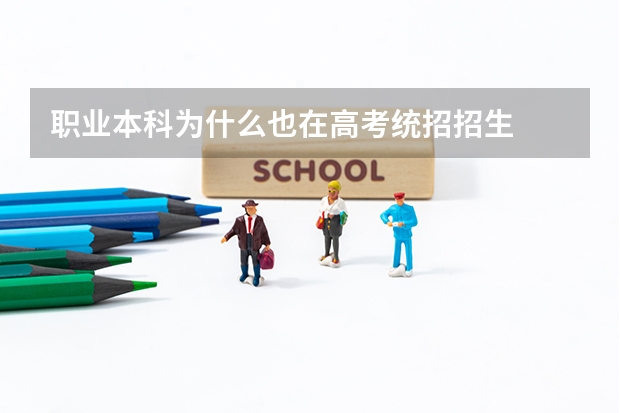 职业本科为什么也在高考统招招生