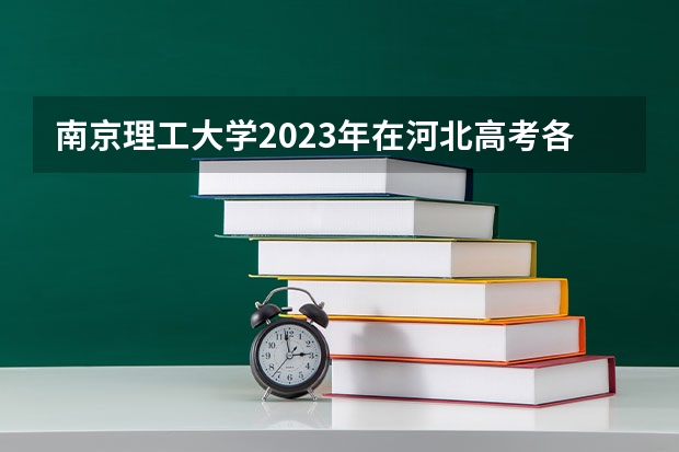 南京理工大学2023年在河北高考各专业的招生人数是多少
