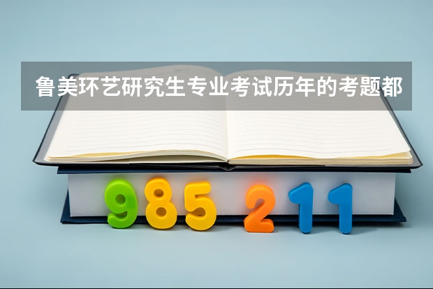 鲁美环艺研究生专业考试历年的考题都是什么类型的？？麻烦有知道的前辈解答~叩谢