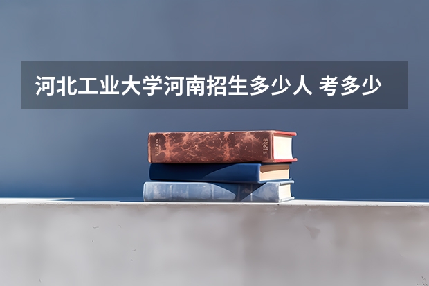 河北工业大学河南招生多少人 考多少分可以上