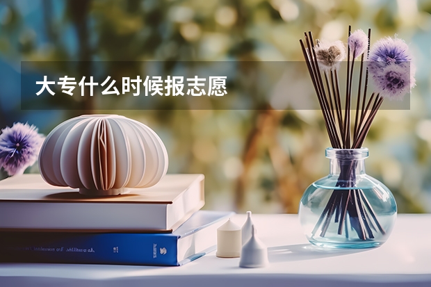 大专什么时候报志愿