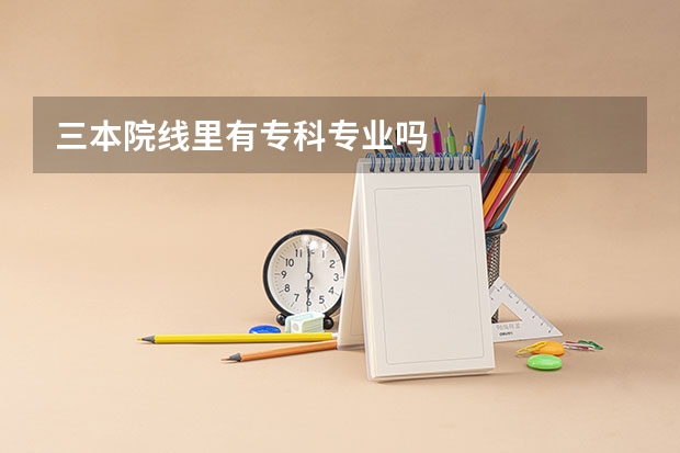 三本院线里有专科专业吗