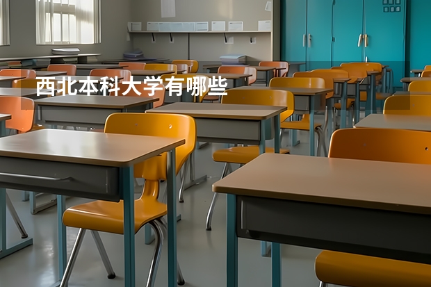 西北本科大学有哪些