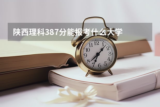 陕西理科387分能报考什么大学