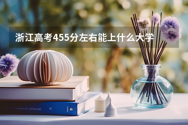 浙江高考455分左右能上什么大学
