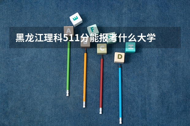 黑龙江理科511分能报考什么大学