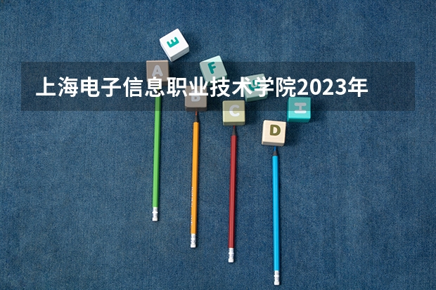 上海电子信息职业技术学院2023年在河北高考各专业的招生人数是多少