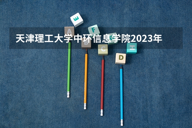 天津理工大学中环信息学院2023年在河北高考各专业的招生人数是多少