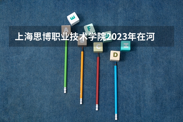 上海思博职业技术学院2023年在河北高考各专业的招生人数是多少